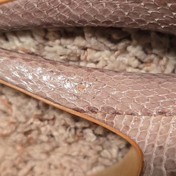 Edgy Vince Camuto Leather Peep-Toe Bootie Heels in Taupe EUC Size 10 (#0718) - Picture 12 of 16